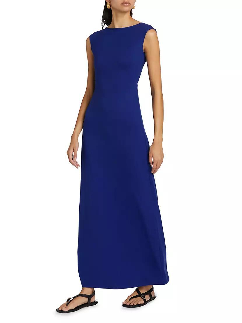 Sabine Linen Backless Maxi Dress Product Image