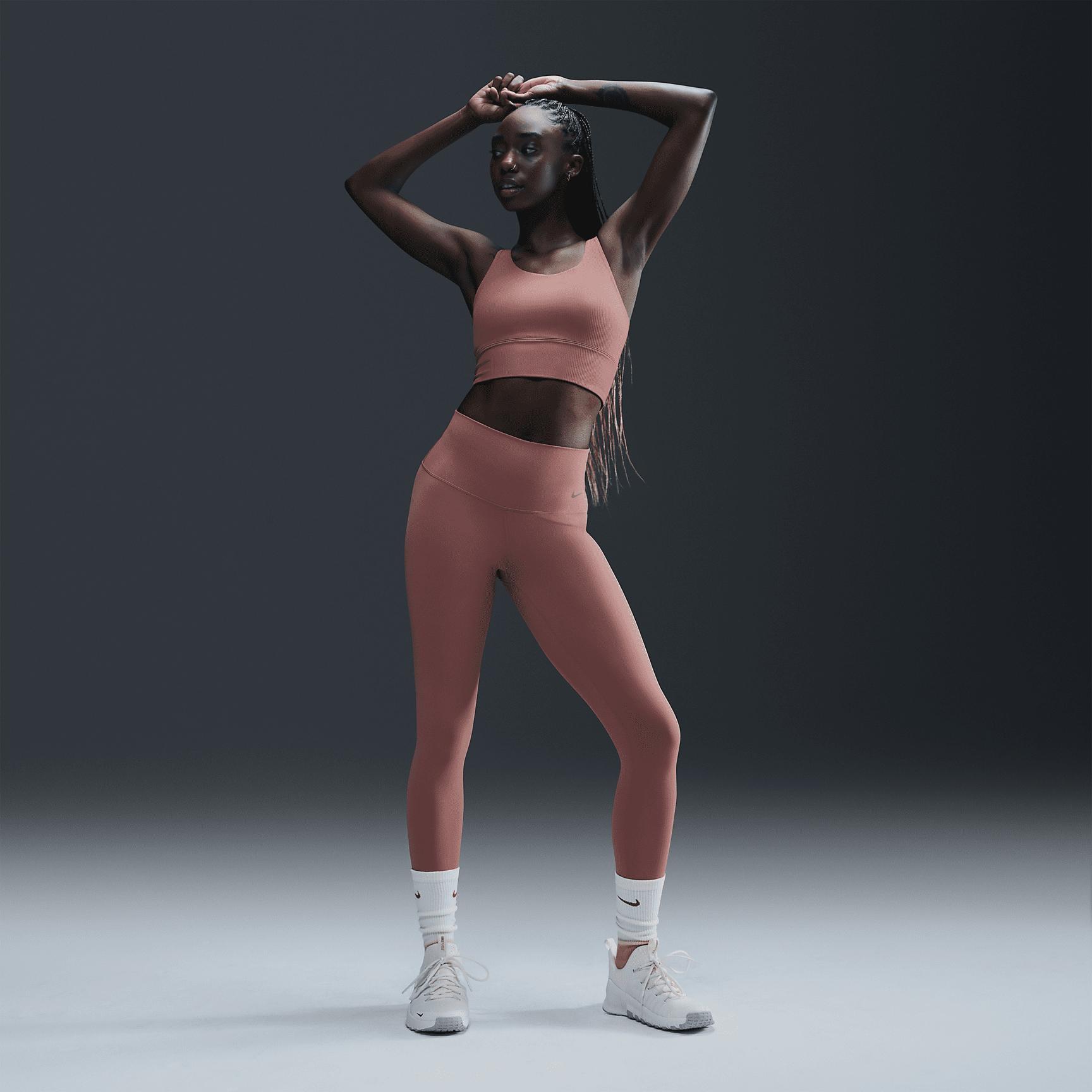 Nike Zenvy Rib Women's Light-Support Padded Longline Sports Bra Product Image