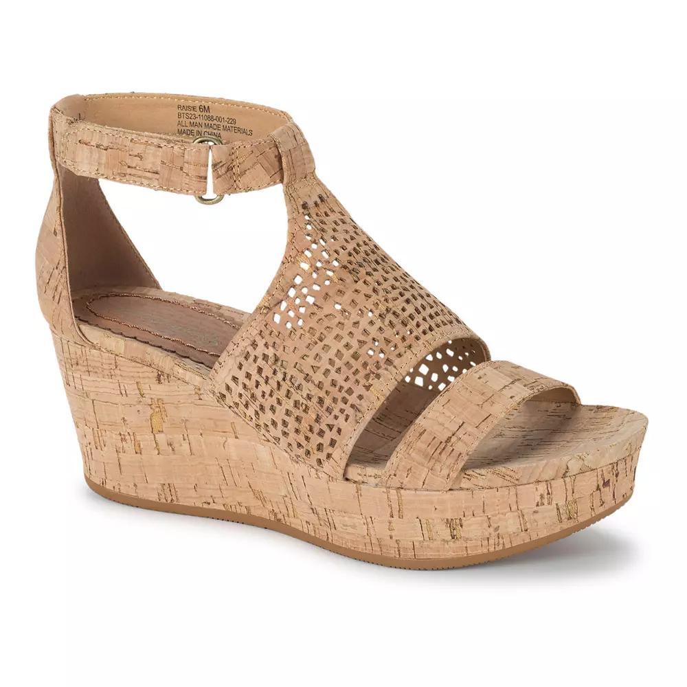 Baretraps Raisie Women's Wedge Sandals, Size: 6, Natural Brown Product Image