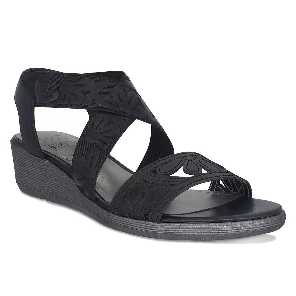 Impo Rainey Women's Laser Stretch Elastic Sandal, Size: 6.5, Black Product Image