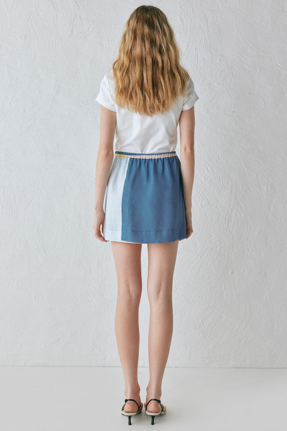 Elka Linen Mini Skirt Sia Product Image