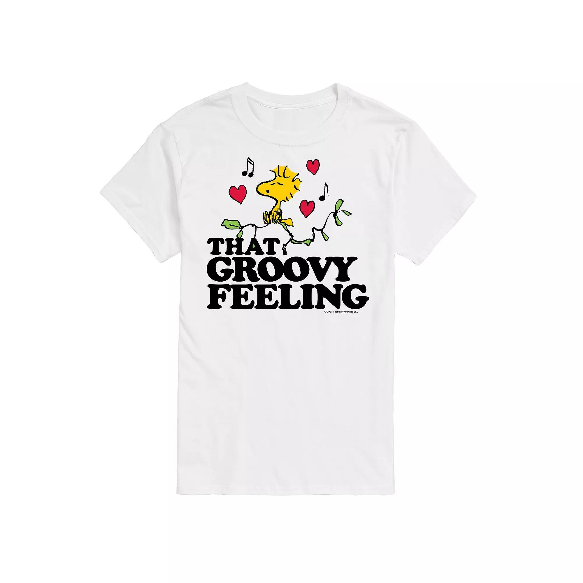 Big & Tall Peanuts Groovy Feeling Tee, Mens Product Image
