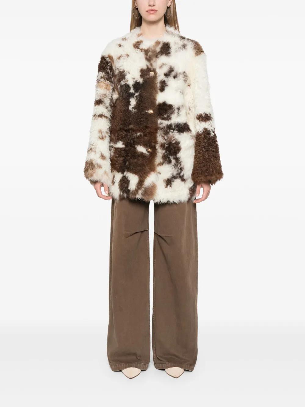 reversible shearling coat Product Image