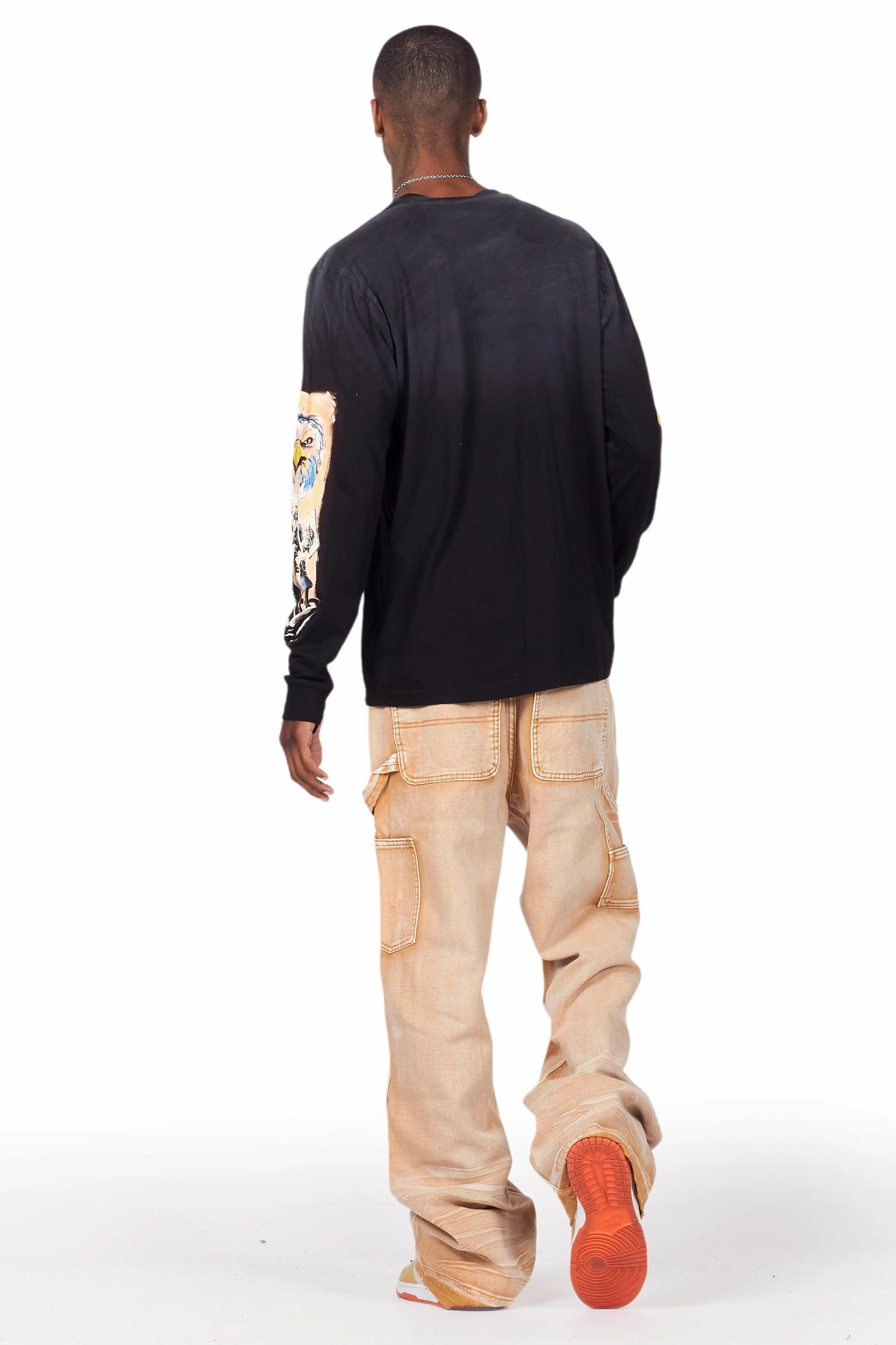 Naveen Beige Baggy Fit Jean Male Product Image