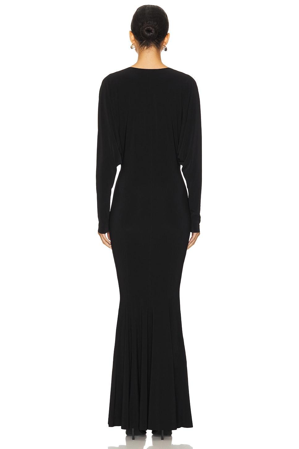 Dolman V Neck Fishtail Gown Norma Kamali Product Image