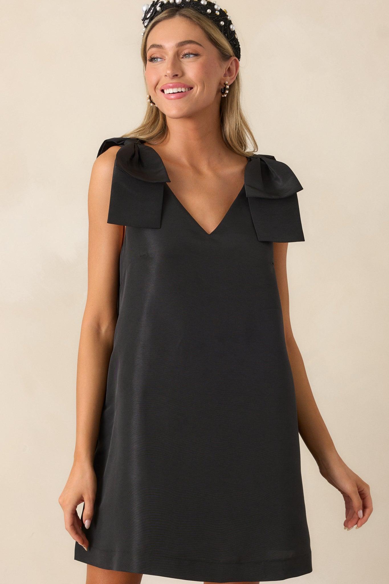How Can It Be Black Sleeveless Mini Dress Product Image