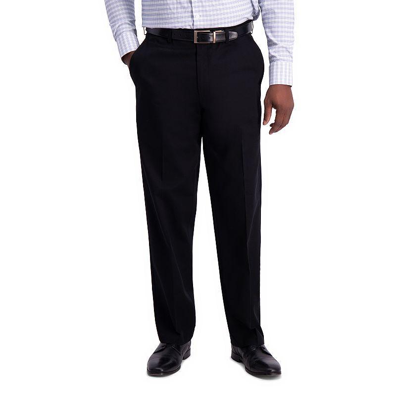 Haggar Mens Iron Free Premium Khaki Classic-Fit Flat-Front Pant Product Image