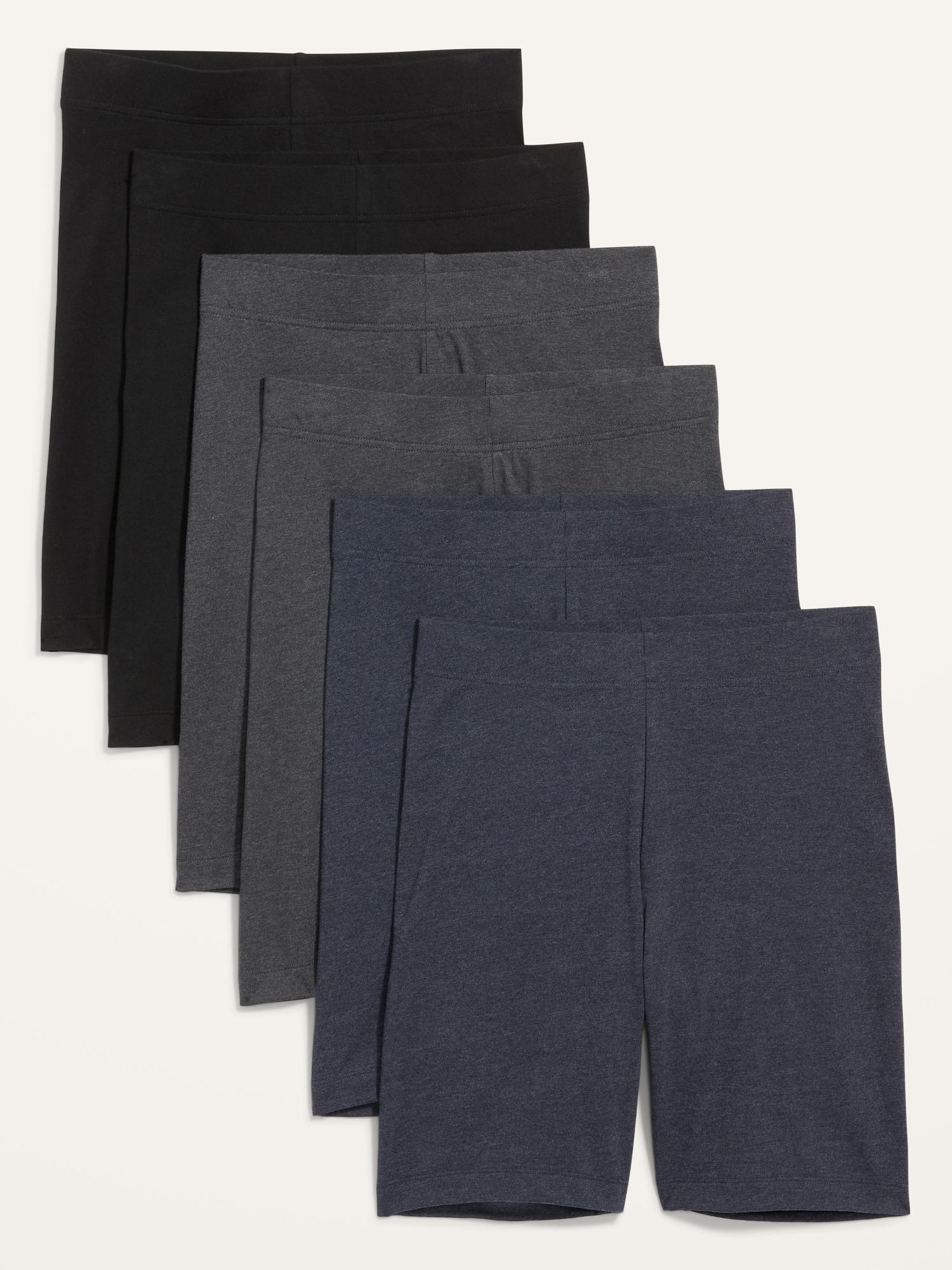 High-Waisted Biker Shorts 6-Pack for Women -- 8-inch inseam Product Image
