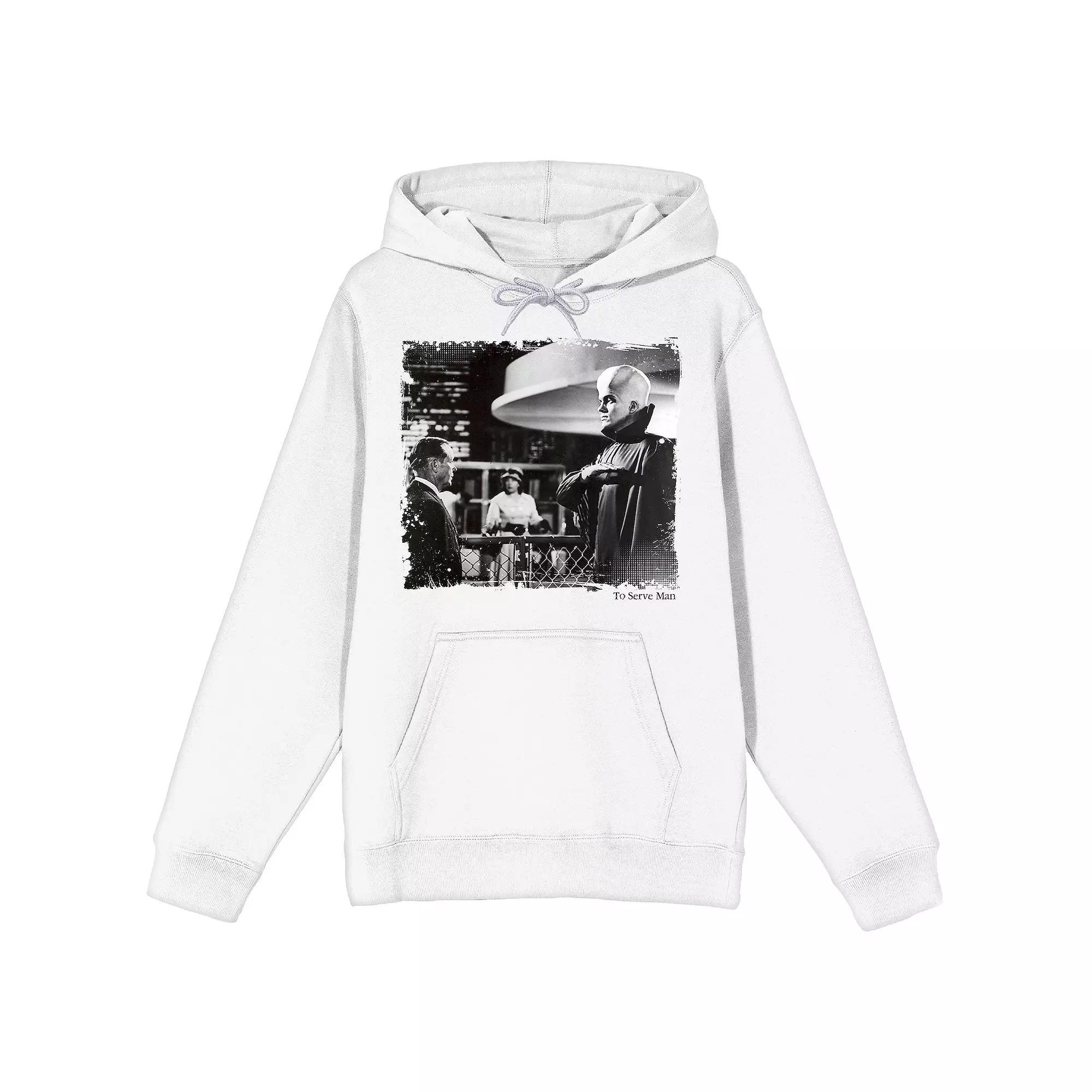Men's Twilight Zone Hoodie, Size: Small, White Product Image