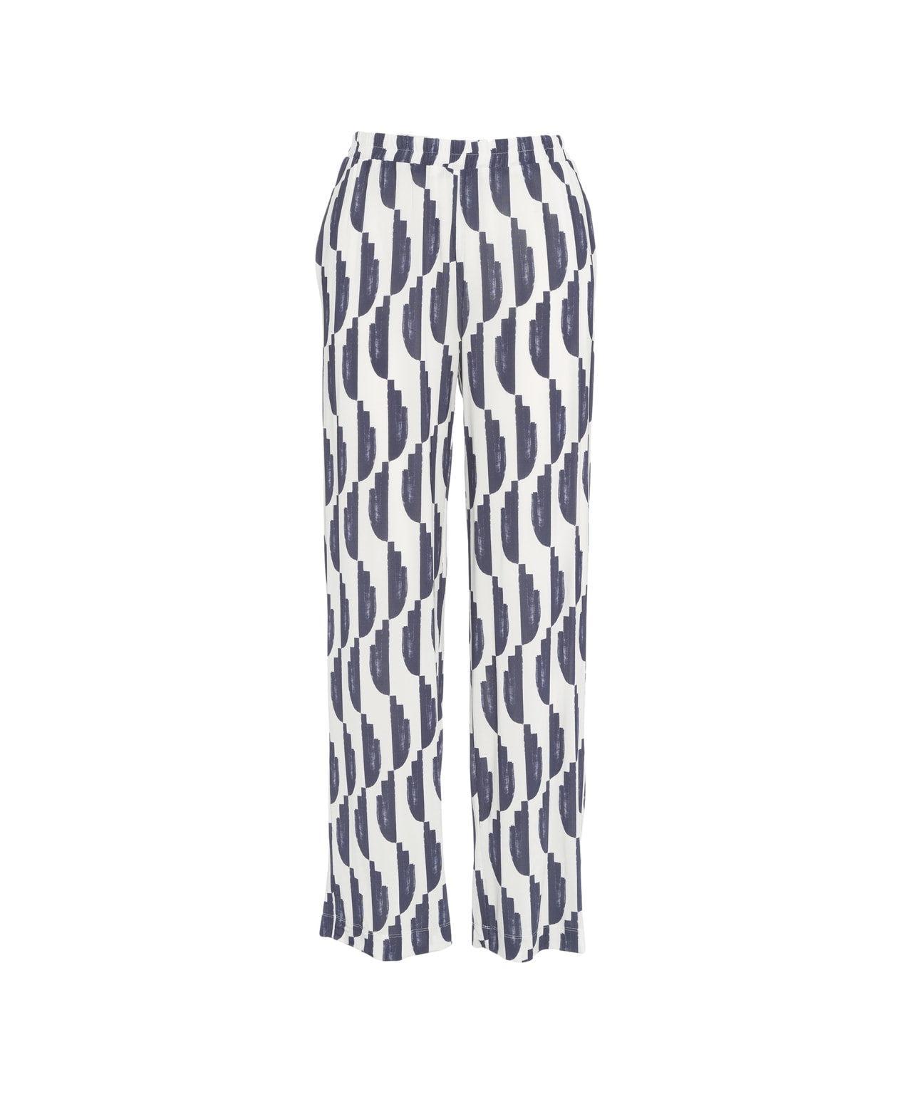 Satin pants with print Product Image