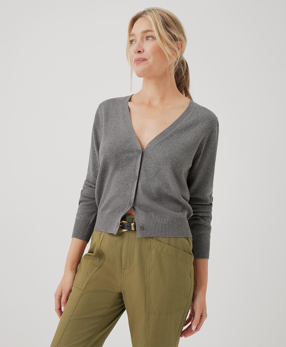 Womens Classic Fine Knit Cardigan XL Product Image