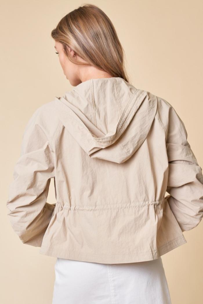 Drawstring Parachute Jacket Product Image
