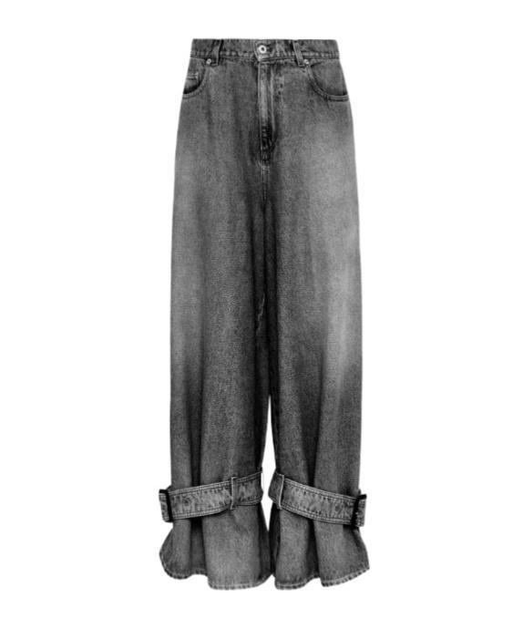 JW ANDERSON Buckled Jeans In Grey Product Image