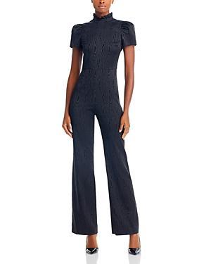 alice + olivia Jorah Wide Leg Jumpsuit Black 14 Product Image