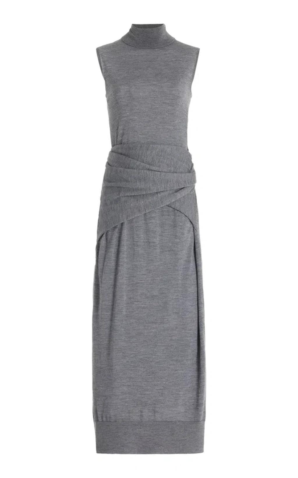 draped midi dress Product Image