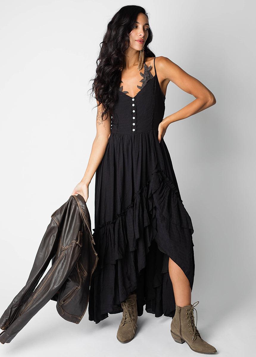 Everlie Dress in Black Female Product Image