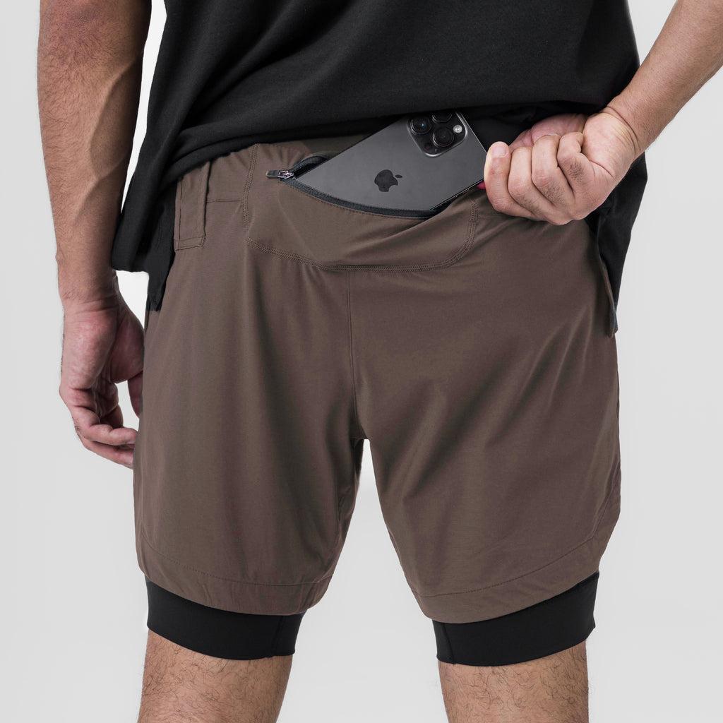 0866. Tetra-Lite® 7" Liner Short - Space Grey "Wings"/Black Product Image
