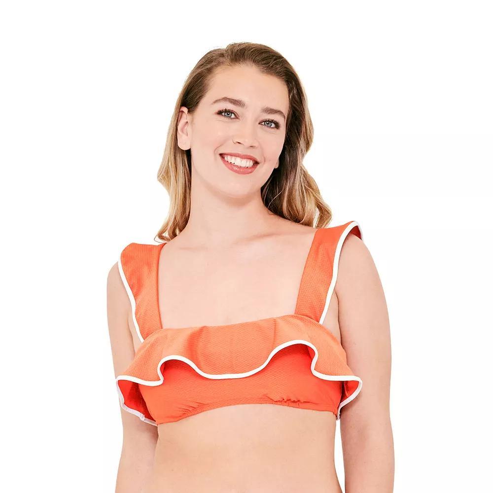 Women's Freshwater Ruffle Bikini Swim Top, Size: XXL, Picque Bubblegum Product Image