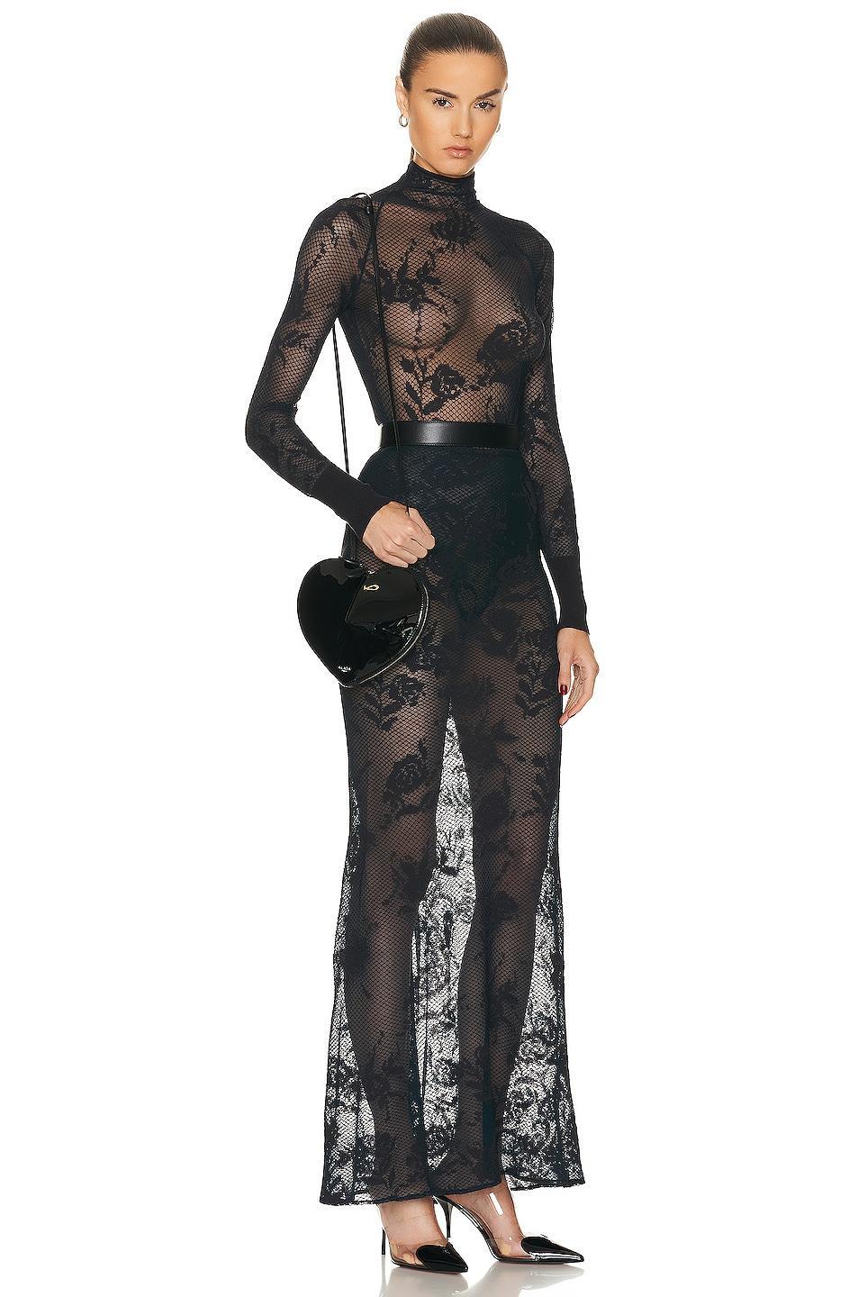 ALAA Le Coeur Shoulder Bag in Black Product Image