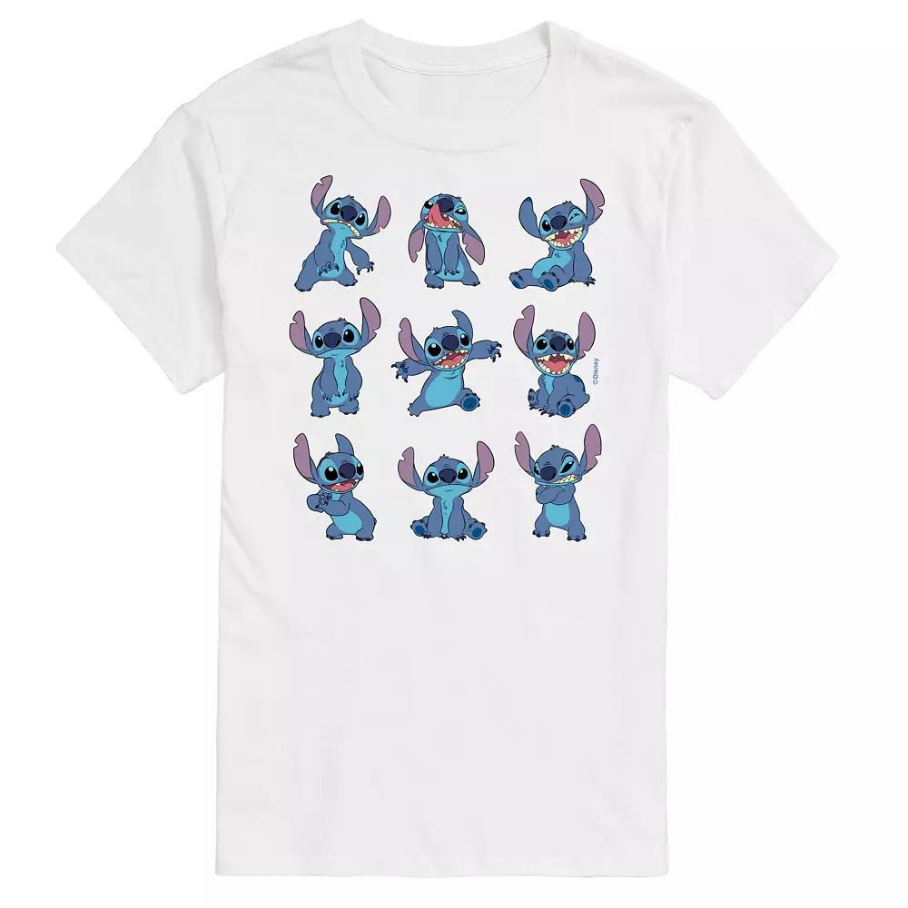 Disneys Lilo and Stitch Big & Tall Pose Grid Graphic Tee, Mens Product Image