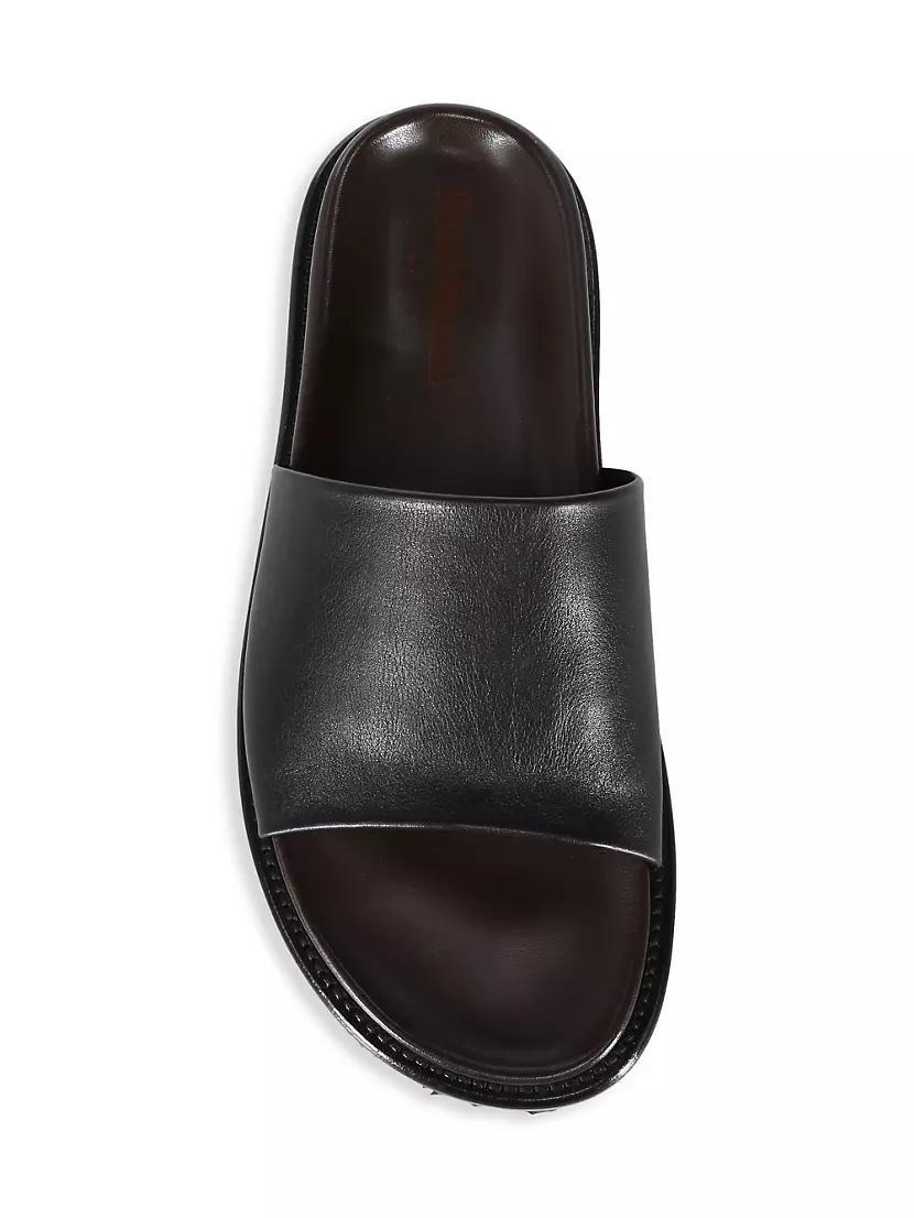 Palma Leather Slide Sandals Product Image