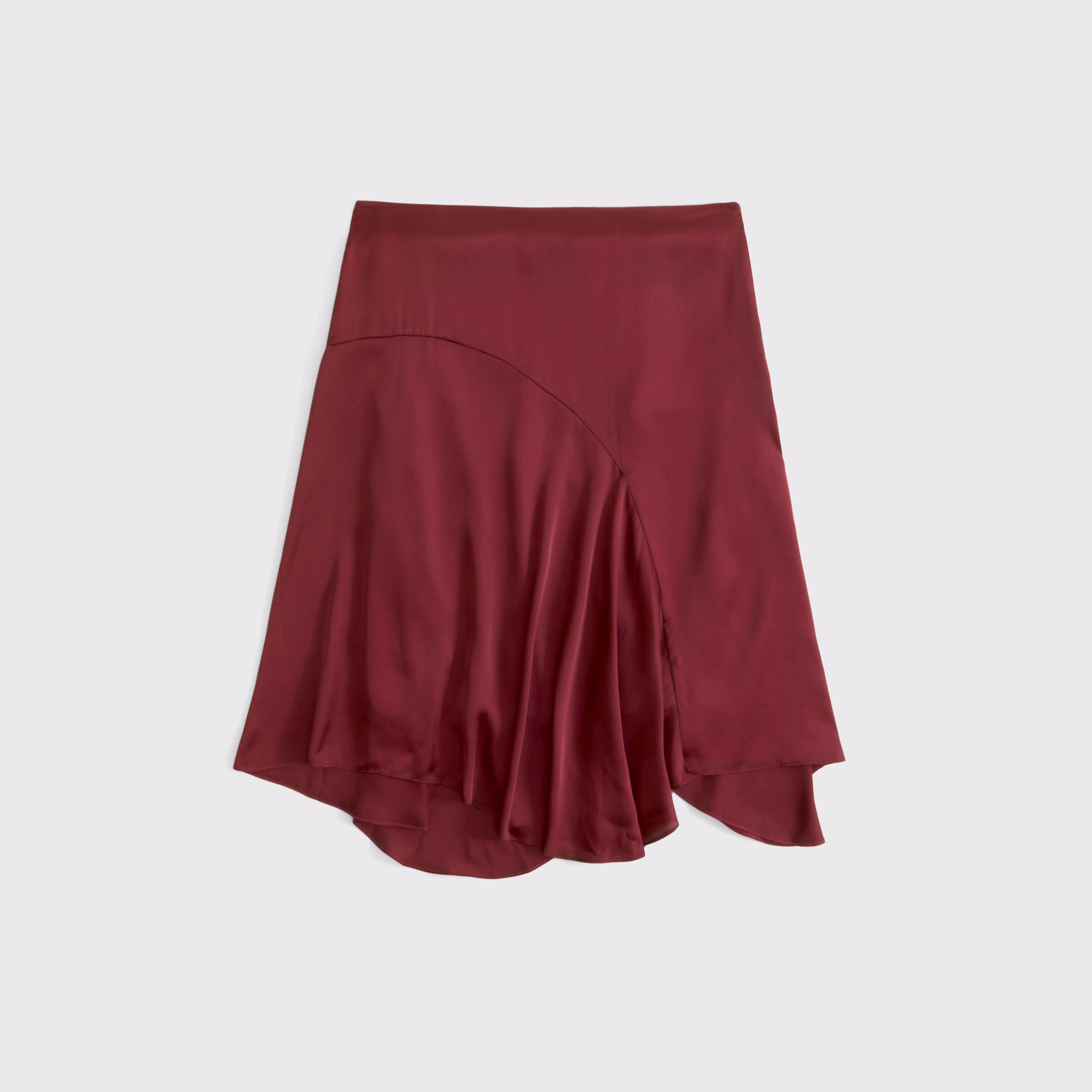 Satin Midi Skirt Product Image
