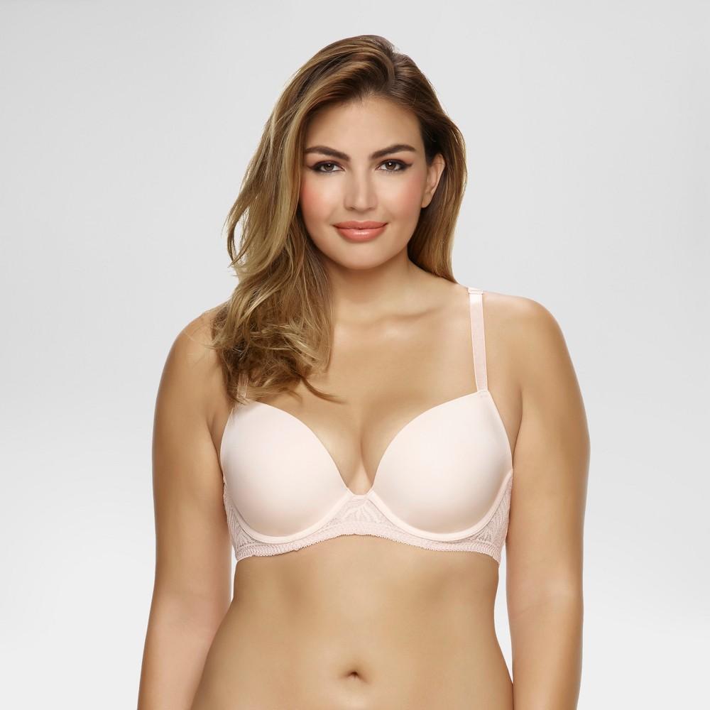 Paramour by Felina Carolina Lace-Back Full-Figure Contour Bra 115011, Women's, Size: 38 G, Black Product Image