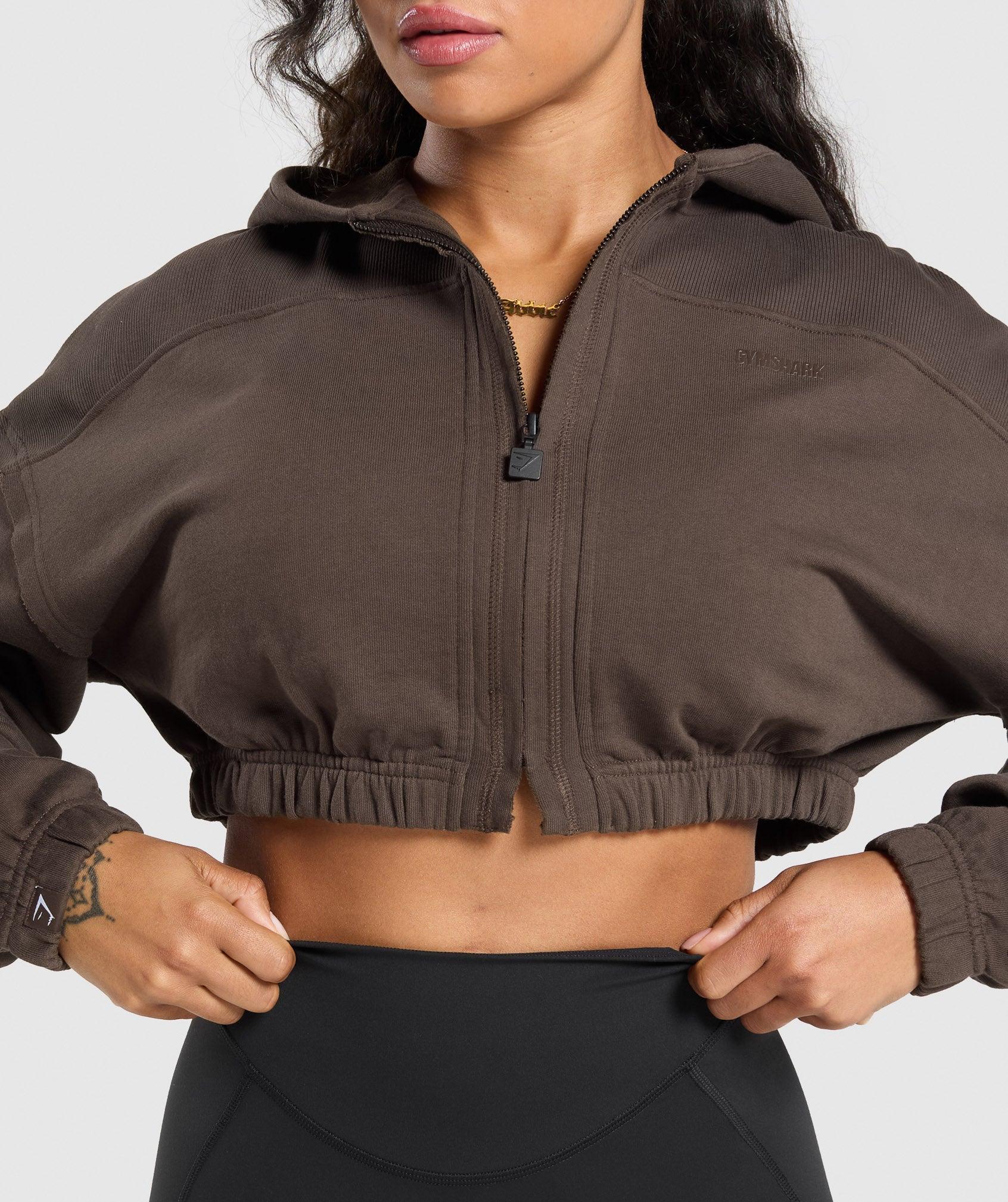 Superset Crop Zip Hoodie Product Image