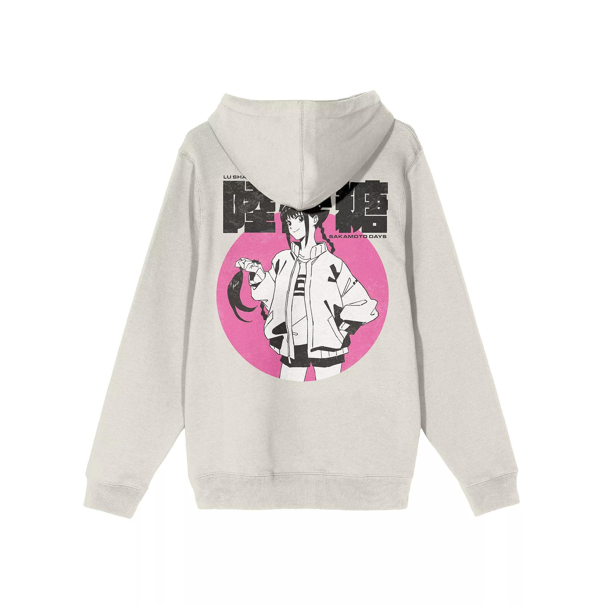 Men's Sakamoto Days Lu Shaotang Hoodie, Size: XXL, Off White Product Image