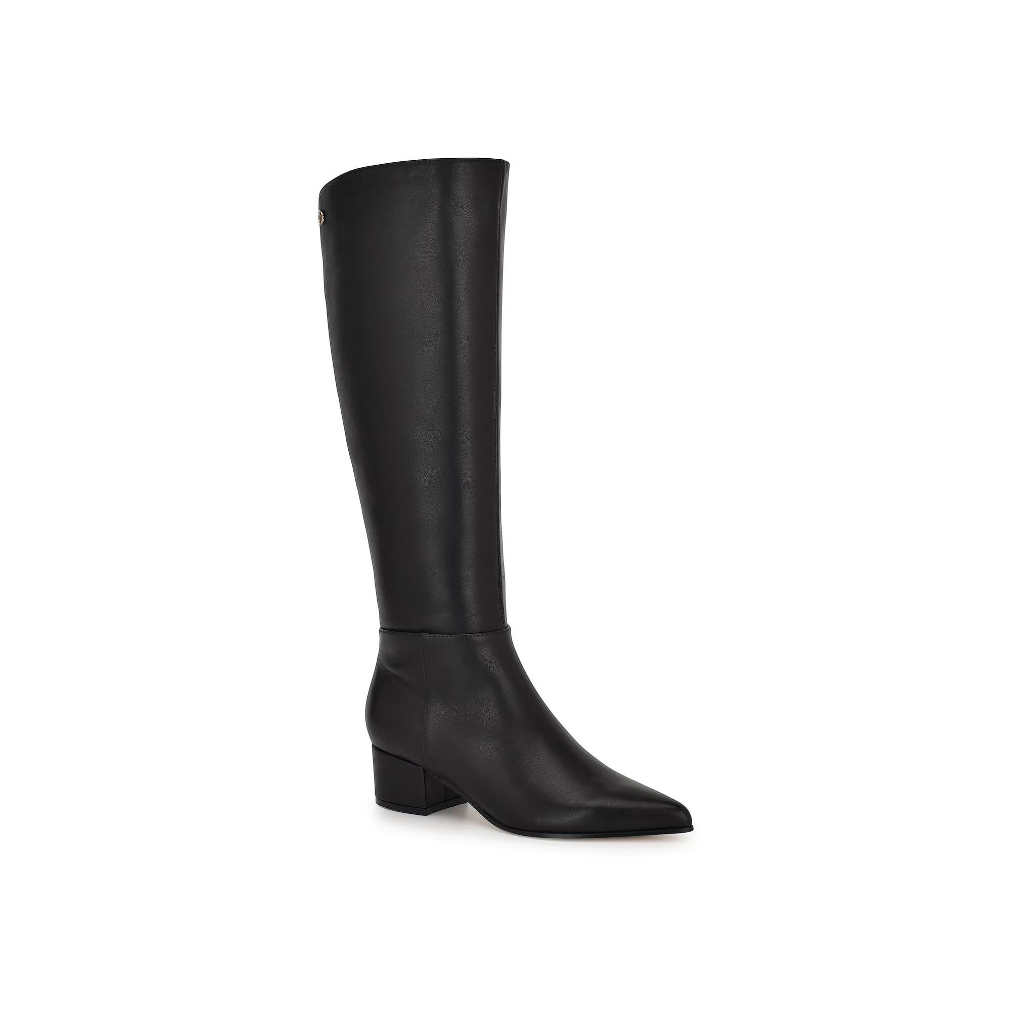 Nine West Morgin Womens Pointy Toe Block Heel Dress Boots Product Image