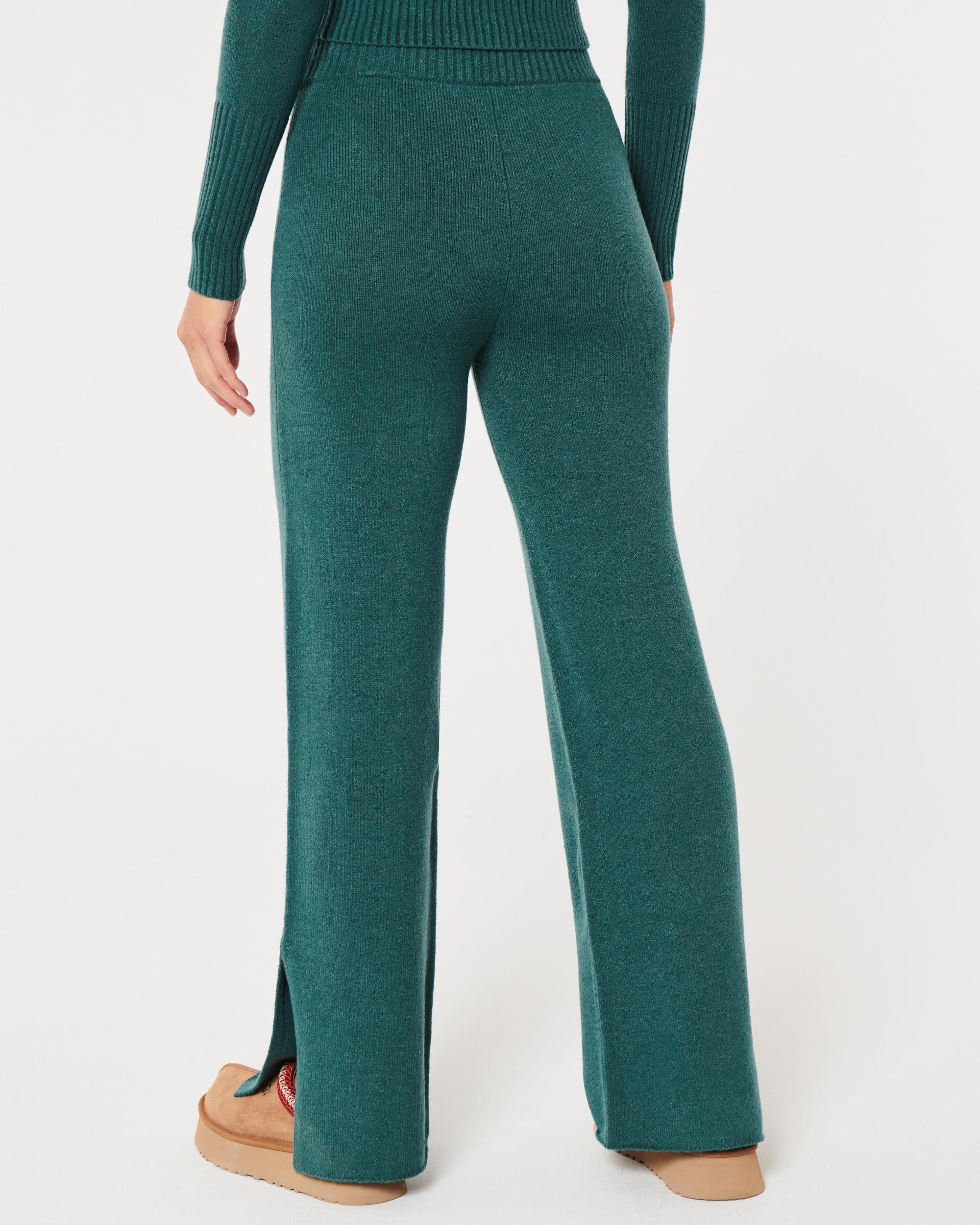 Gilly Hicks Sweater-Knit Flare Pants Product Image