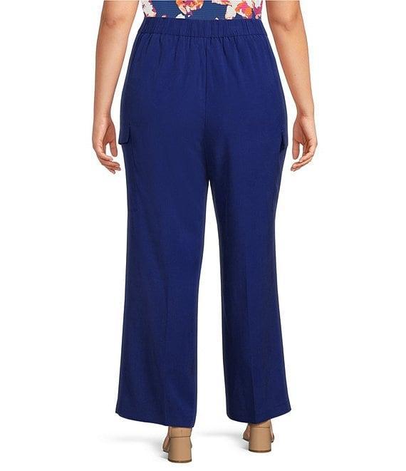 Investments Plus Size Wide Leg Cargo Pants Product Image