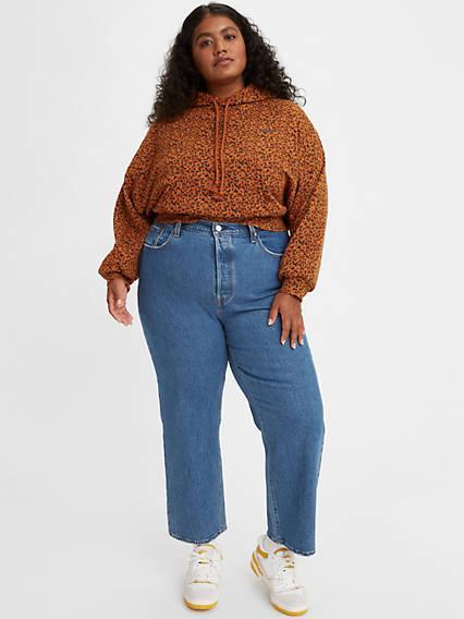Ribcage Straight Ankle Women's Jeans (Plus Size) Product Image
