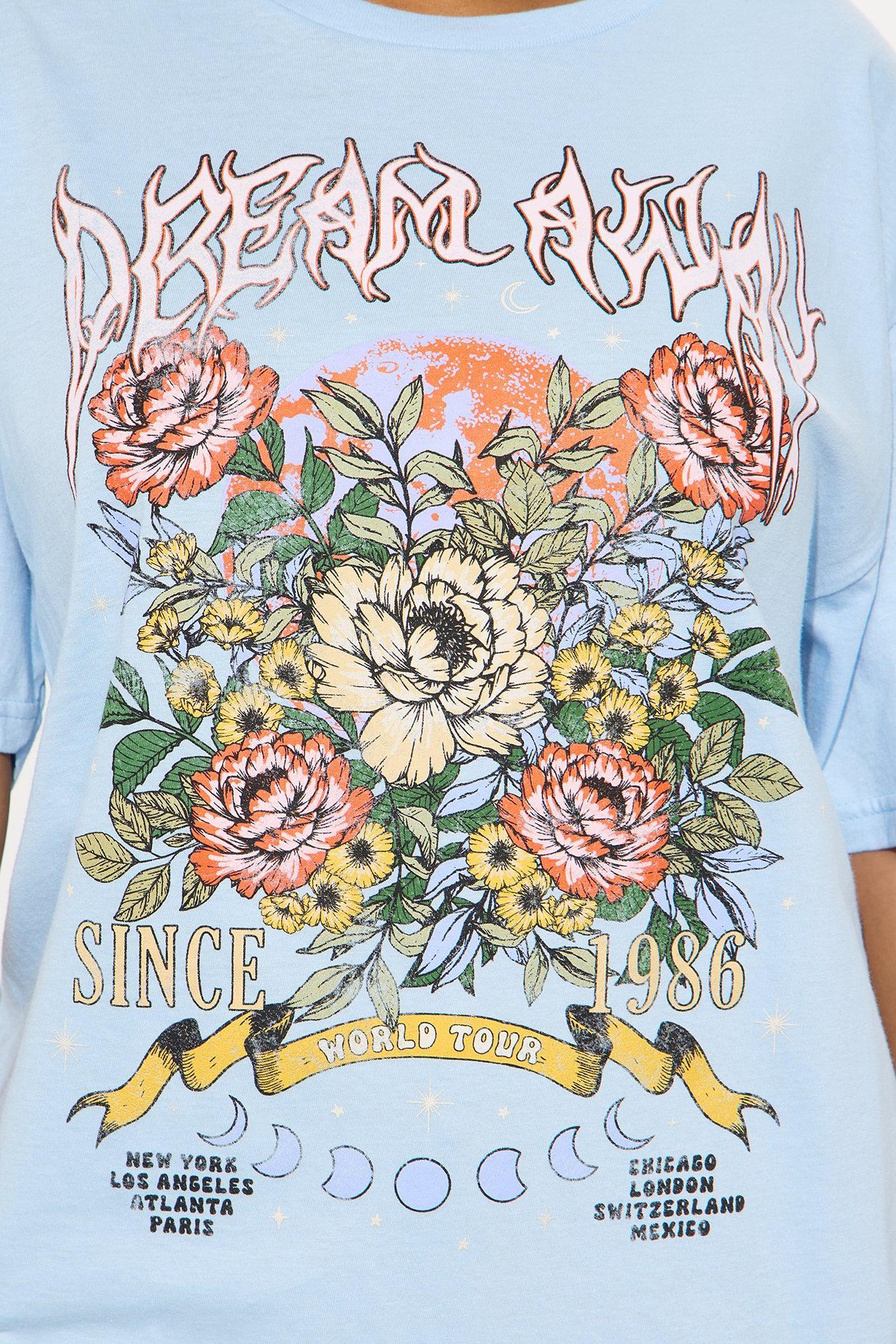 Dream Away Oversized Tee - Light Blue Female Product Image