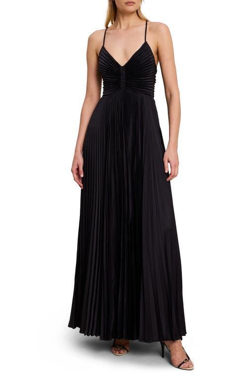 A. l.c. Aries Pleated Open Back Dress Product Image