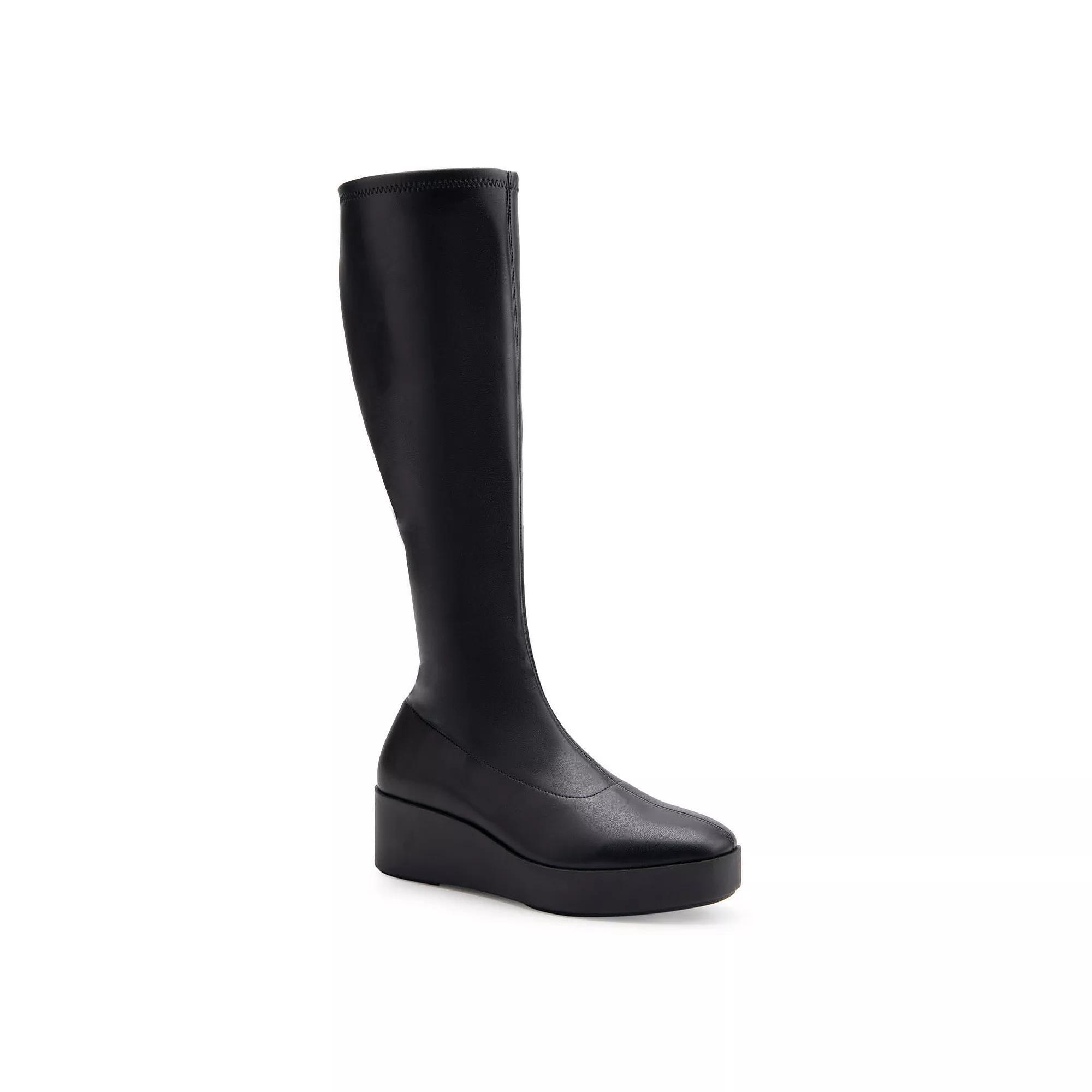 Aerosoles Cecina Women's Wedge Knee-High Boots, Size: 9.5, Black Product Image