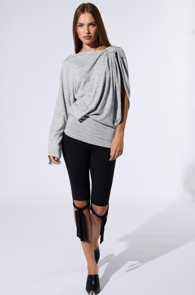 MARIAH COLD SHOULDER SWEATER Product Image