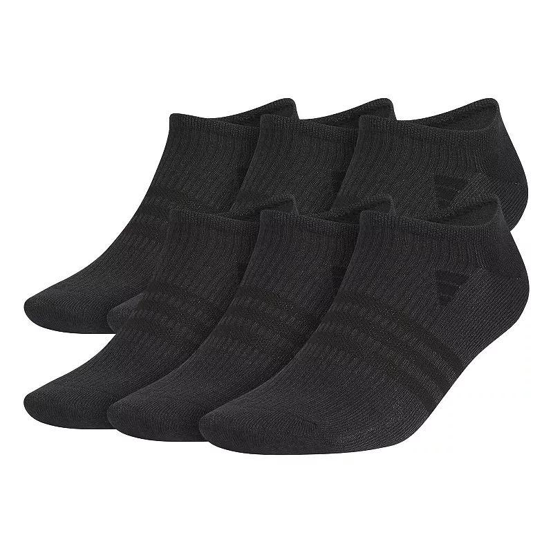 Men's adidas 6-Pack Superlite 3.0 No-Show Socks, Size: 8-12, White Black Product Image