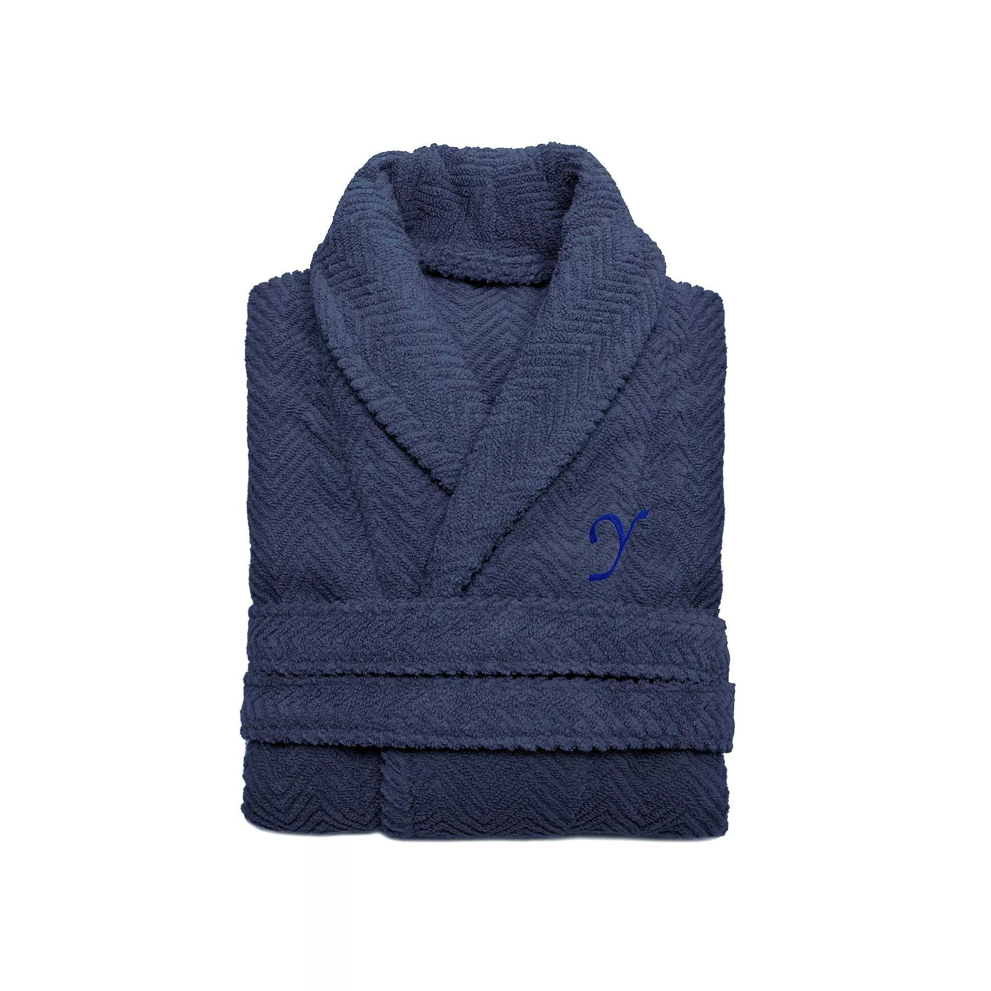 Linum Home Textiles Turkish Cotton Personalized Herringbone Weave Bathrobe, Womens Product Image