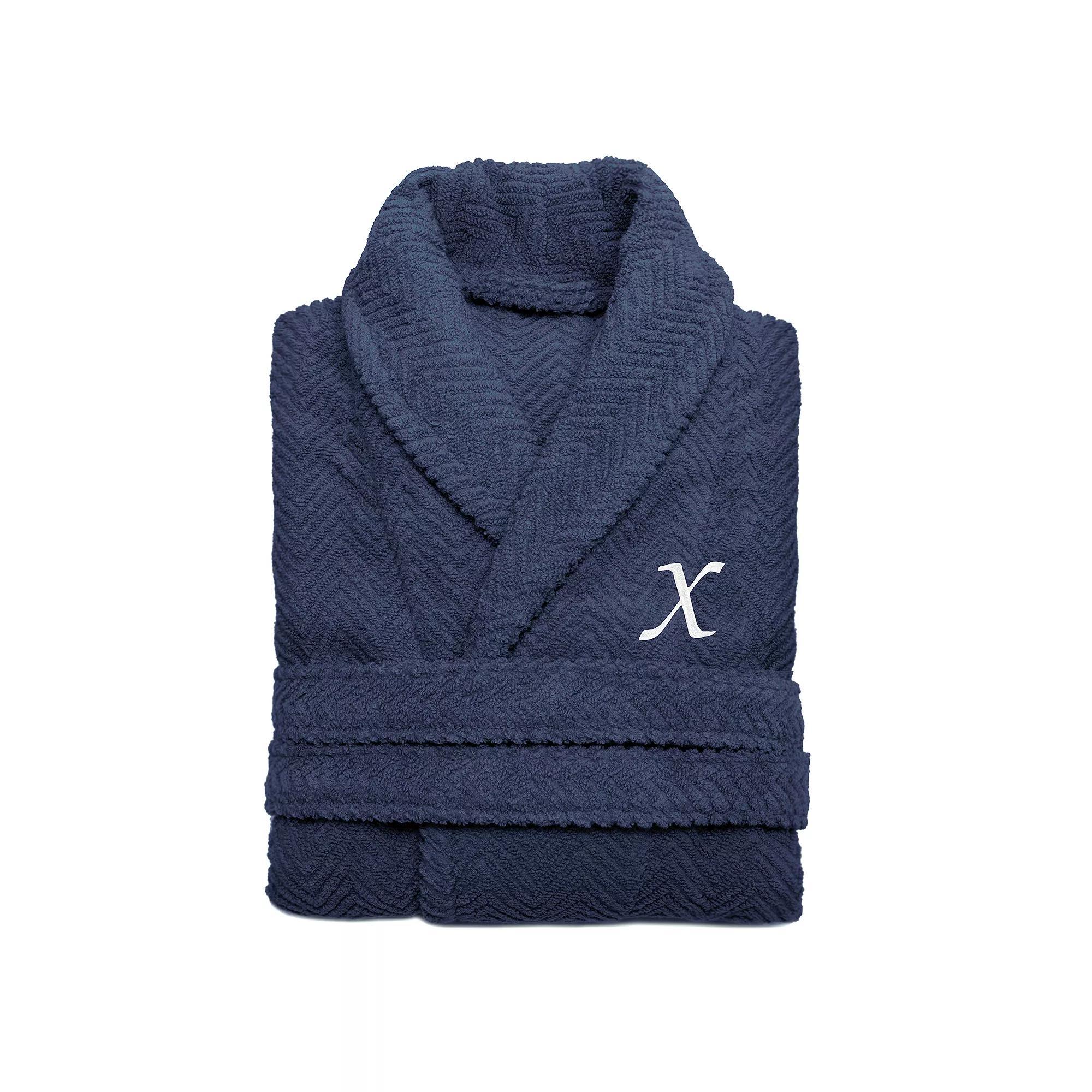 Linum Home Textiles Turkish Cotton Personalized Herringbone Weave Bathrobe, Womens Product Image