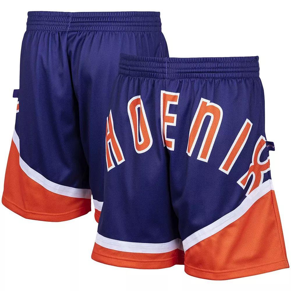 Mens Mitchell & Ness Purple Phoenix Suns Hardwood Classics Big Face 2.0 Shorts Product Image