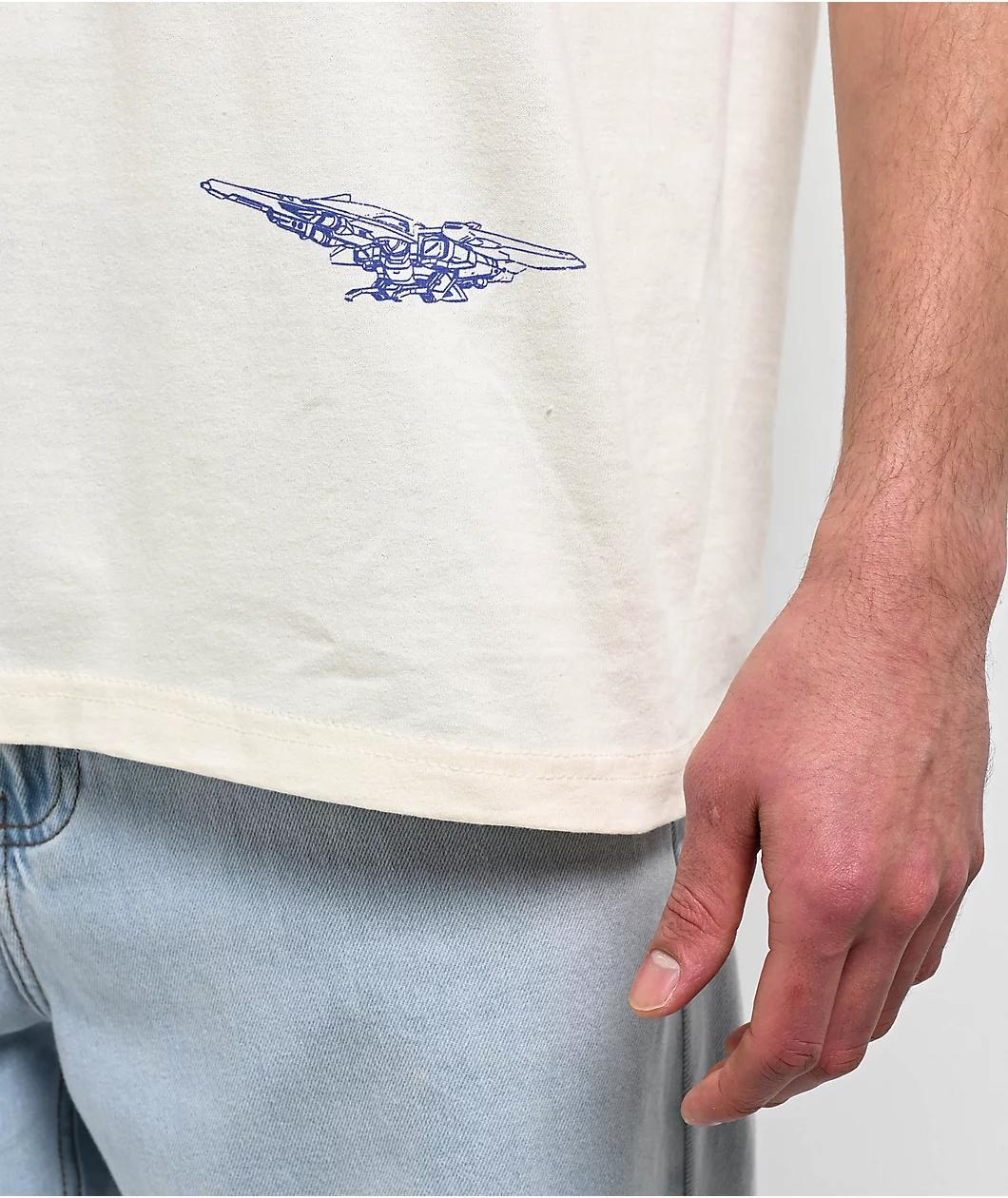HUF x Mobile Suit Gundam Wing Heads Bone T-Shirt Product Image