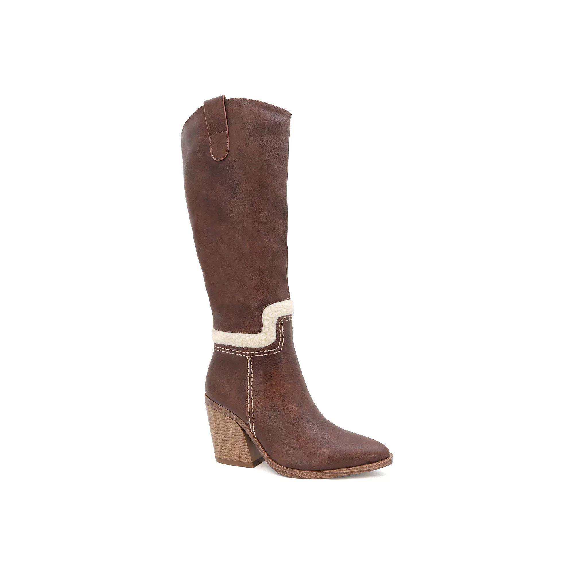 Yoki Rebbah Women's Tall Western Boots, Size: 6, Brown Product Image
