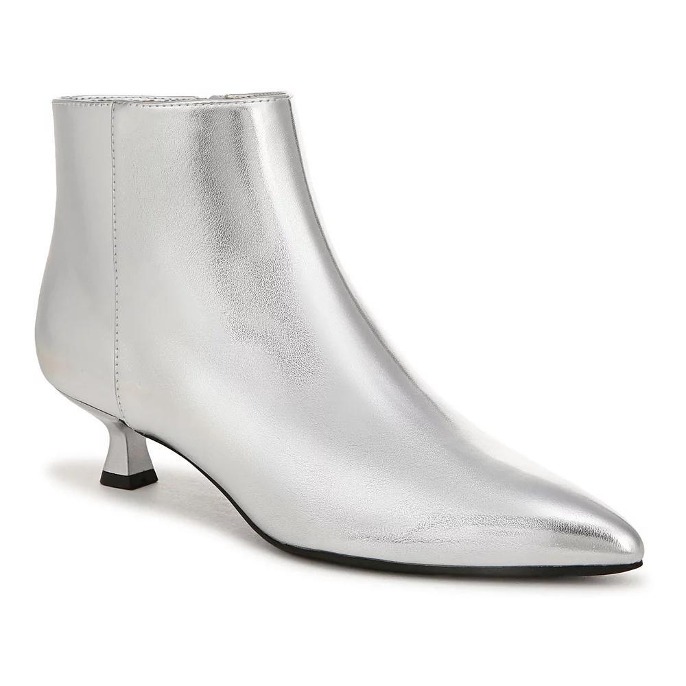 LifeStride Maya Women's Kitten Heeled Ankle Boots, Size: 7 Wide, Silver Product Image