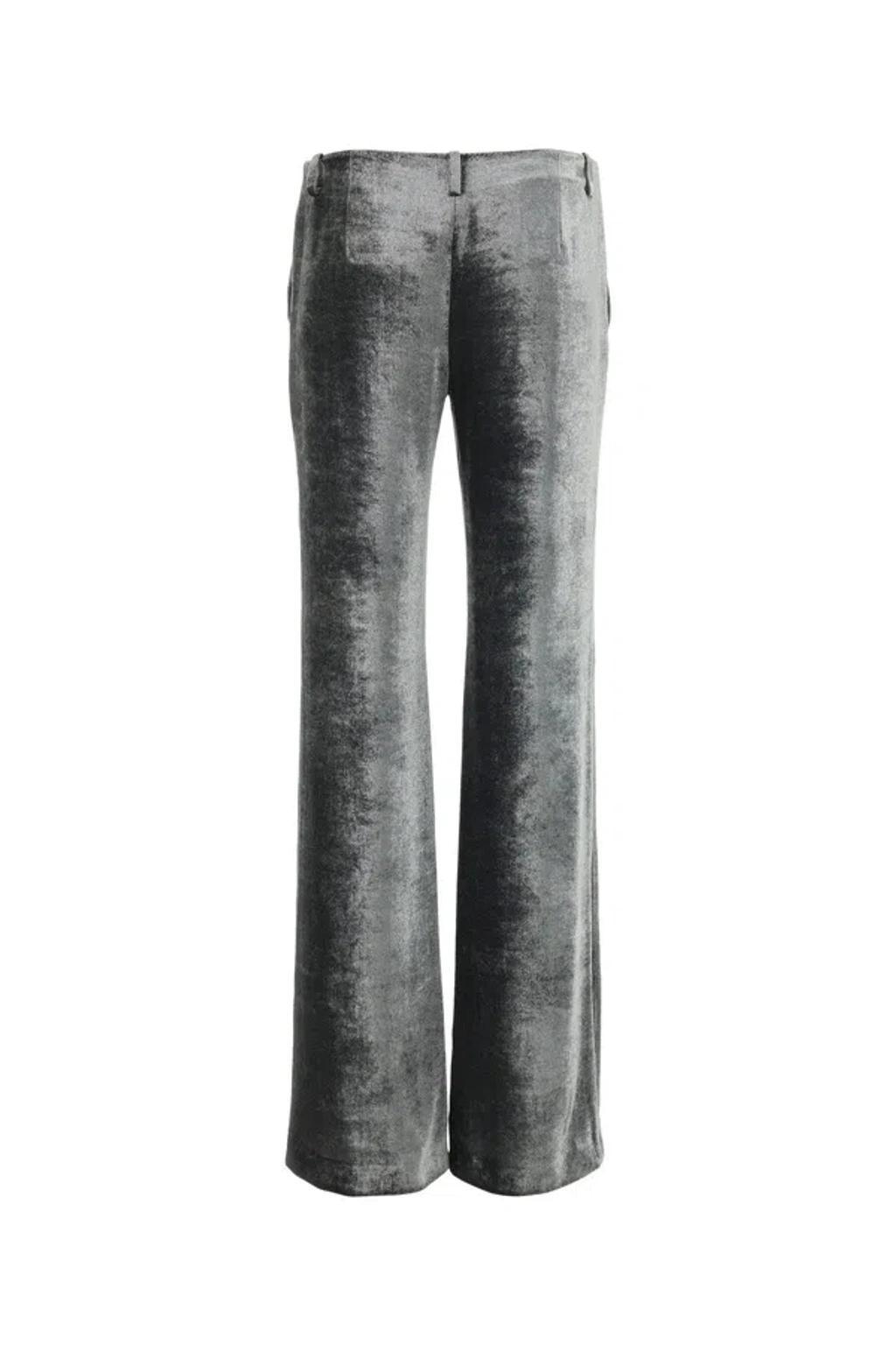 ALBERTA FERRETTI Velvet Pants In Black Product Image