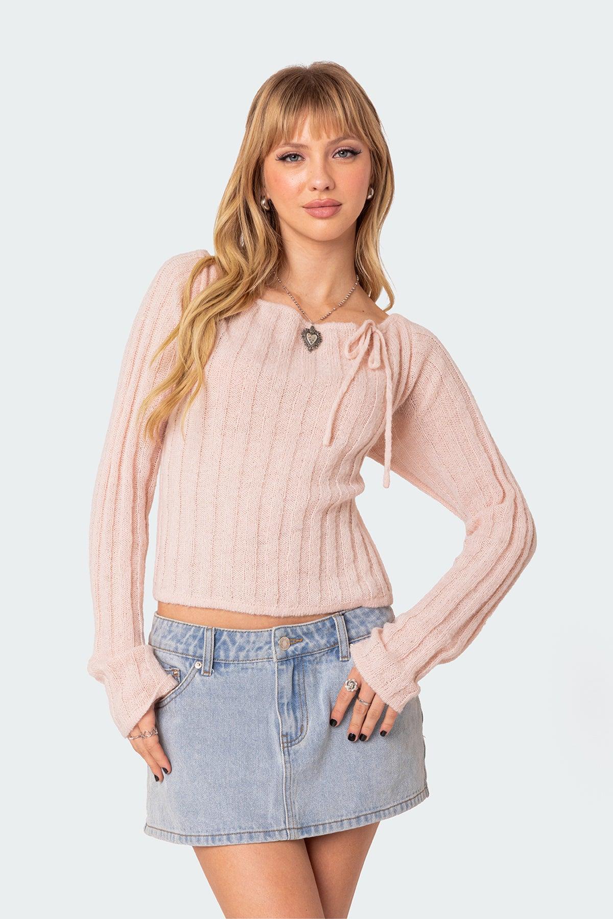 Emmy Open Back Knit Top Product Image