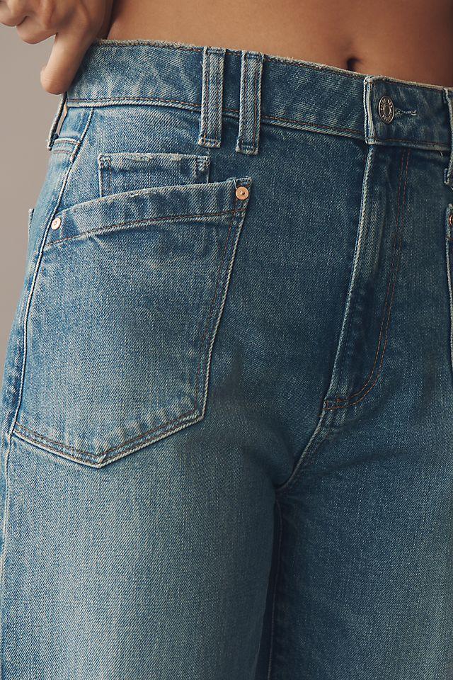 PAIGE Alexis Western Pocket High-Rise Tapered Jeans Product Image