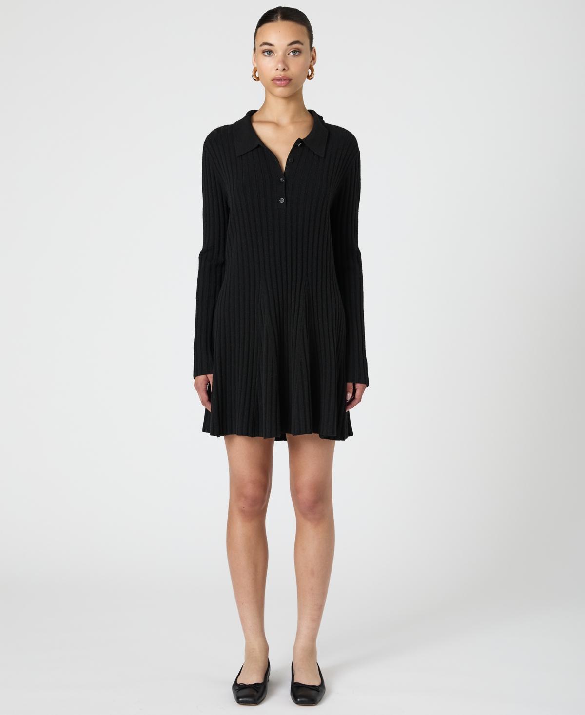 French Connection Womens Vhari Button-Up Mini Sweater Dress Product Image