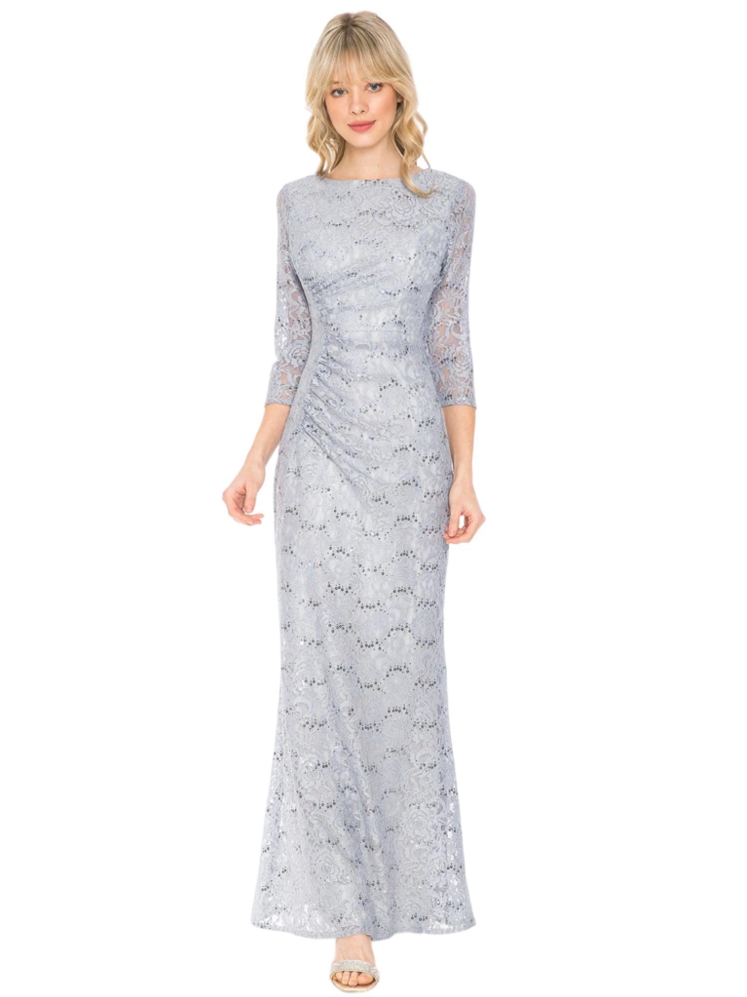 Lenovia Ruched Lace Dress Product Image