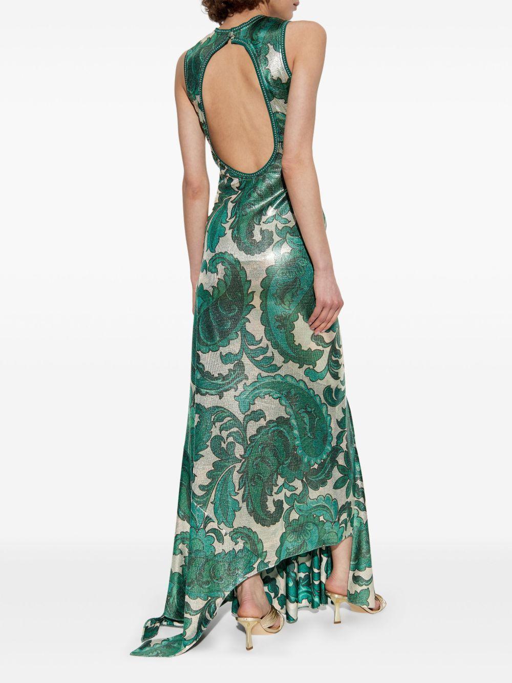 shimmering-finish maxi dress Product Image